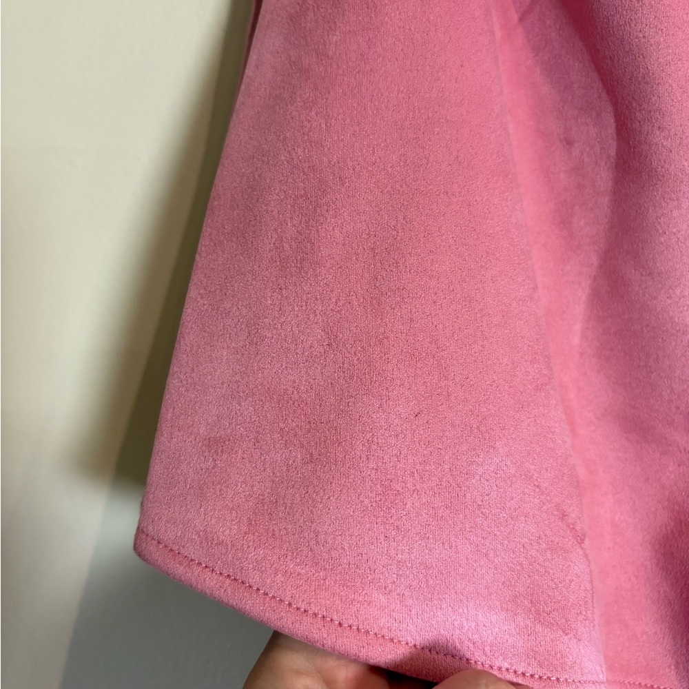 SINCERELY OURS Set Cassandra Top & As Always Mini Skort in Pink Suede Sz Medium - Picture 9 of 11